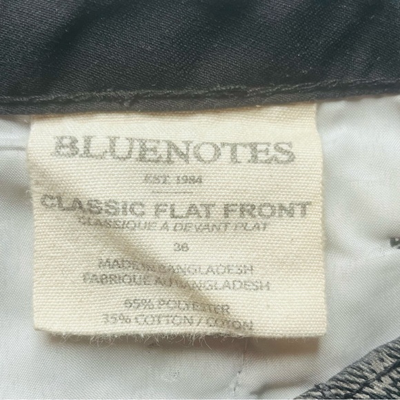BLUENOTES shorts classic flat front  plaid knee length cargo waist 38" - Picture 7 of 11